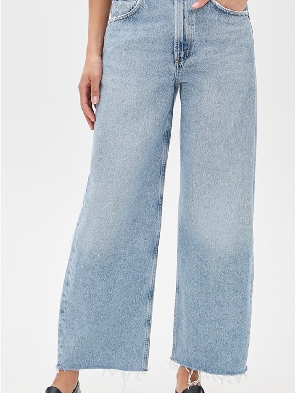 Agolde Low Curve Fray Jeans